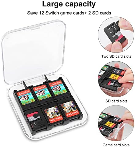 Tiger Flame Fire Game Card Case Shockproof Game Card Storage Holder 6 slota Storage Zaštitna kutija kompatibilna sa Switch Games