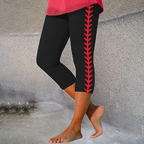 Bejzbol Print Yoga Workout helanke za žene Tajice visokog struka Ultra meke brušene rastezljive udobne Jogger