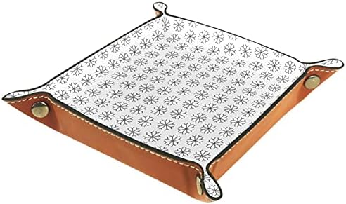 Folding Rolling Dice igre Tray koža Square nakit ladice & gledati, ključ, novčić, Candy kutija Snow Flake