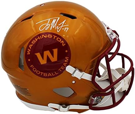Terry McLaurin potpisao Washington Football Team Speed Authentic Flash NFL kacige sa autogramom NFL kacige