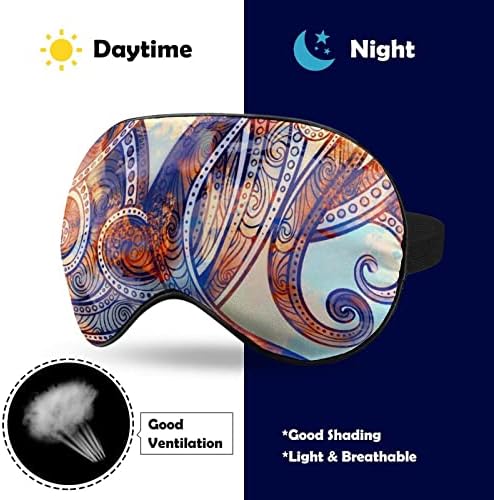 Lynarei Fantastična apstraktna hobotnica maska ​​za spavanje za spavanje za spavanje morskog čudovišta podesiva