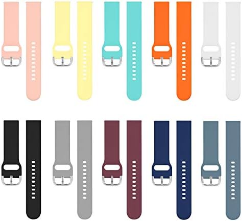 Gincoband 10pcs Galaxy Watch 3 trake, 22mm Brze puštanje silikonskih traka za Samsung Galaxy Watch 3 / Gear