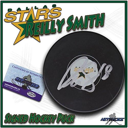 REILLY SMITH potpisao DALLAS STARS Puck w / COA 2-potpisani NHL Pakovi