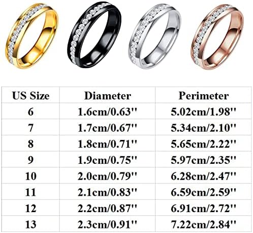 2023 Novi titanijum Čelični anksiozni prsten za žene veličina 6 13 Širina 8mm izvrstan prsten crni pijesak završen dijamantski prsten prsten stvar