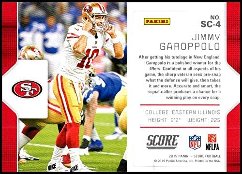 2019 Sjasni signalni pozivači 4 Jimmy Garoppolo San Francisco 49ers Službena NFL fudbalska trgovačka kartica
