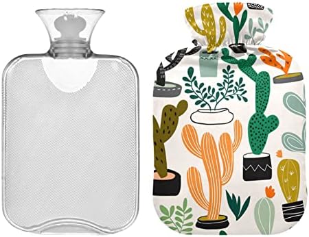 Flaše za toplu vodu sa poklopcem slatka kaktus vreća za toplu vodu za ublažavanje bolova, bolovi mišića