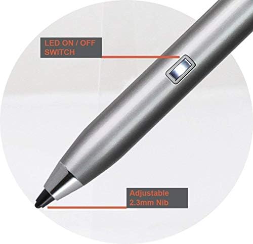 Bronel Silver Mini Fine Point Digital Active Stylus olovka kompatibilan sa tabletom Wallmart Onn 10.1
