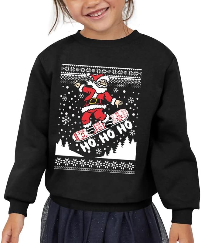 Besserbay Kid's Božićni ružni Santa Claus dukserica 4-12 godina