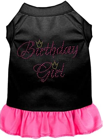 Mirage proizvodi za kućne ljubimce Birthday Girnchinestone haljina, 3x-velika, svijetla ružičasta