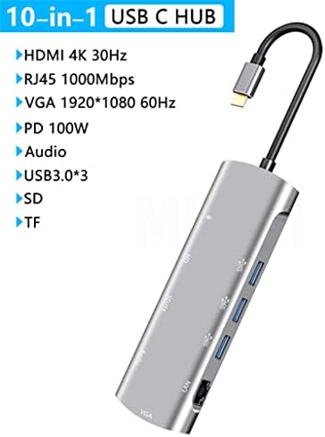 XDCHLK Tip c kompatibilan 4K 30Hz RJ45 USB 3.0 Adapter Tip C HUB Dock za pro air laptop Splitter