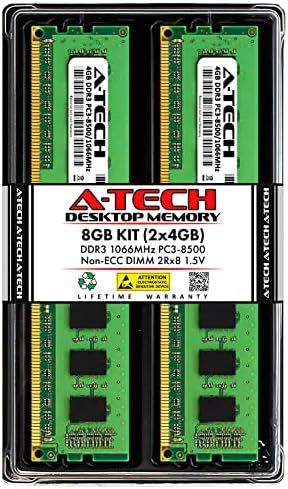 A-TECH 8GB KIT RAM ZA DELL OPTIPLEX 780, 580, 380, XE | DDR3 1066 MHz DIMM PC3-8500 UDIMM memorijske nadogradnje