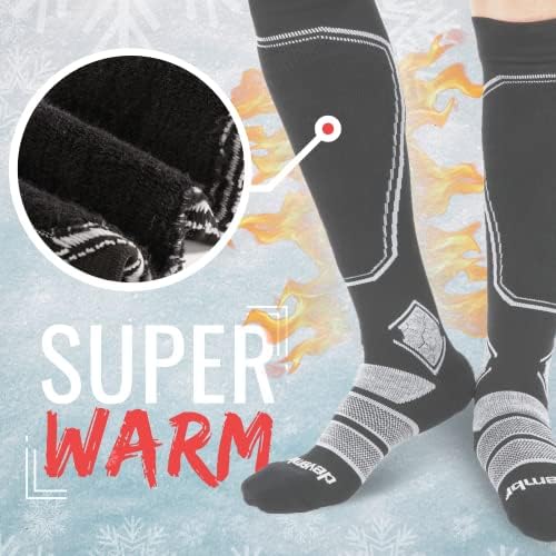 devembr Merino vunene čarape za muškarce žene, čarape za snowboard visoke performanse, savršene za zimske