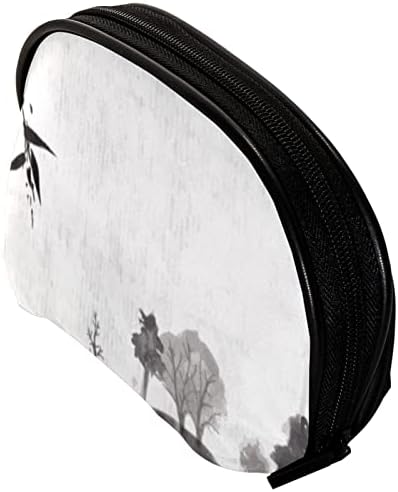 Toaletna torba, putni šminka kozmetička torba za žene muškarci, kineska ink slikarska jezera Boat Mountain