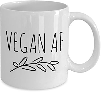 Holivud & amp; kanap Vegan Af šolja Vegan kafa šolja Vegan čaj šolja Funny Vegan Cofee šolja Vegan Gag pokloni