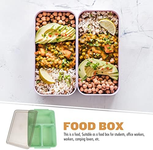 Zerodeko obrok spremnik Bento, 3 pregradne obroke pripremne posude, za djecu, plastične kontejnere za prehranu