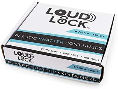 Loud Lock Plastic Shatter Contain - Višenamjenski Ultra Tanak Džepni Kofer-Plastični Kontejneri - Prozirni