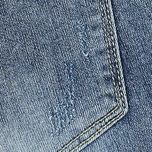 Dgkaxiyahm muške ljetne rastezanje pamučne kratke hlače Jean casual tanki retro pranje kratkotrajno uklapanje
