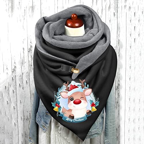ZDDO ženski retro boemski šal šalcarfski šal šal zimski topli božićni pisani šal svileni šal