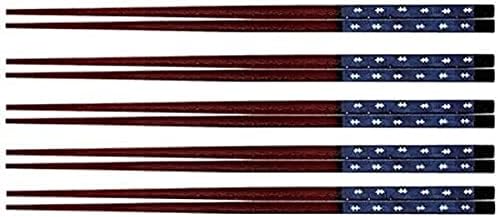 J-Kuhinje PBT štapići, set od 5, 8,3 inča, echizen ugao, štapići, mornarsko plava, izrađena u Japanu