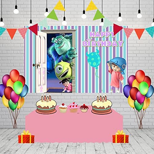 Monster Inc pozadina za potrepštine za rođendanske zabave 70, 8x47, 2 u Monster Inc i Boo Theme Baby Shower