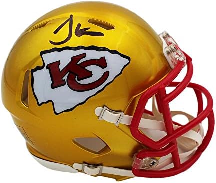 Tyreek Hill potpisao Kansas City Chiefs Speed flash NFL mini Helmet-autograme NFL Mini Helmets