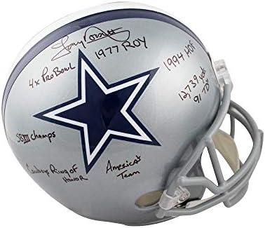 Tony Dorsett 8 natpisi sa autogramom Cowboys fudbalske kacige pune veličine-JSA