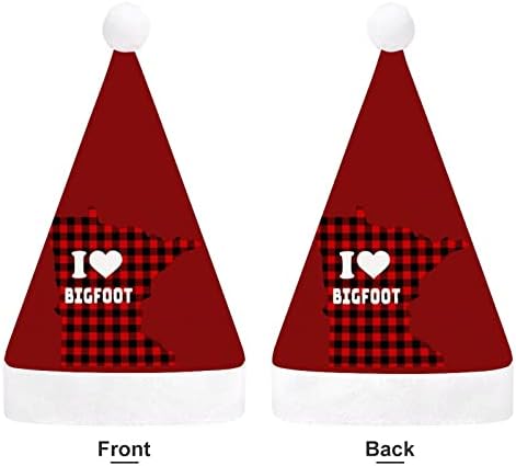 Minnesota volim Bigfoot Božić šešir Santa šešir Funny Božić kape Holiday Party kape za žene / muškarci