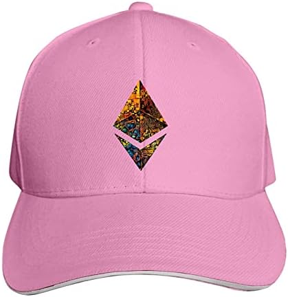 Denou Etvereum Logo Baseball Cap Man Golf kape za pranje ručnih kaubojskih šešira