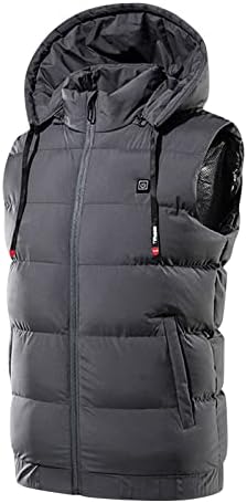 YMosrh Kišne jakne za muškarce Vodootporni USB punjenje toplotnom grijanjem Smart Vest rame kaput tople