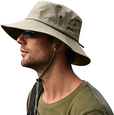 AJG vanjski ribolovni šešir sklopivi upf 50+ zaštita boonie šešir za safari ribolov planinarenje kampiranje vrtlarstvo