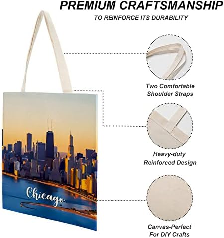 Chicago platnene torbe City Home Fold torba za trgovinu torba za rame djeveruša nevjesta djeveruša vjenčani