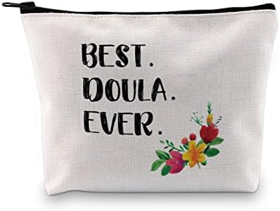 VAMSII Hvala poklon za Doula putna torba za šminkanje najbolji Doula ikada babica poklon dodatak kozmetičke