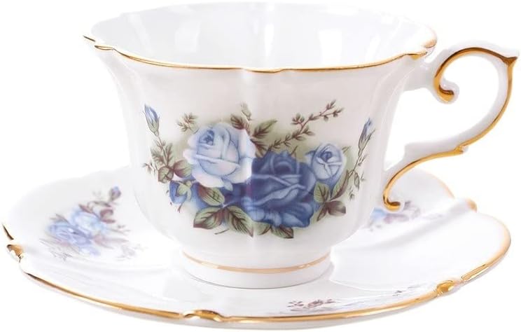 Razzzmum keramički šalica kafe keramička čajna čaša Komplet porcelanski kraljevski vintage za višekratnu