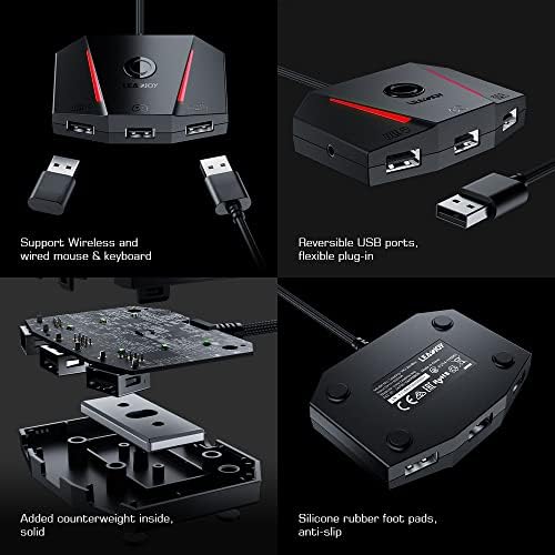 Leadjoy VX2 Aimbox adapter za tastaturu i miš za Nintendo Switch, Xbox Series X/s, Xbox One, PS5 i PS4 sa