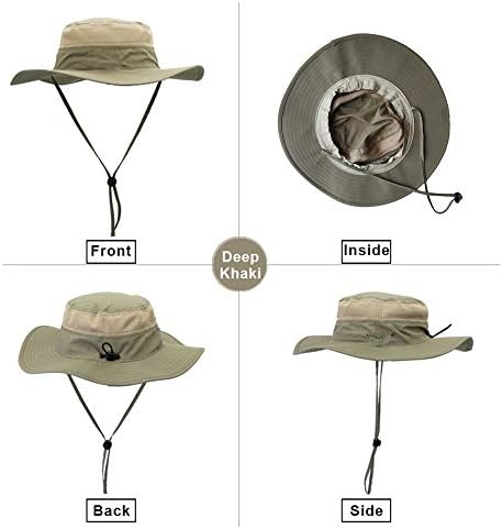 Eonpow Ribolovni šeširi Vjetrootporni UPF50 + UV zaštita Kašika za plažu MESH šešir 56-61cm