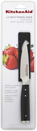 KitchenAid Gourmet kovani nož za čišćenje trostrukih zakovica sa poklopcem oštrice po meri, 3,5 inča, oštar
