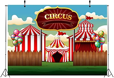 CORFOTO Fabric 9x6ft Circus pozadina fotografija šuma zabavni Park Troupe šator proslava Festival Karneval