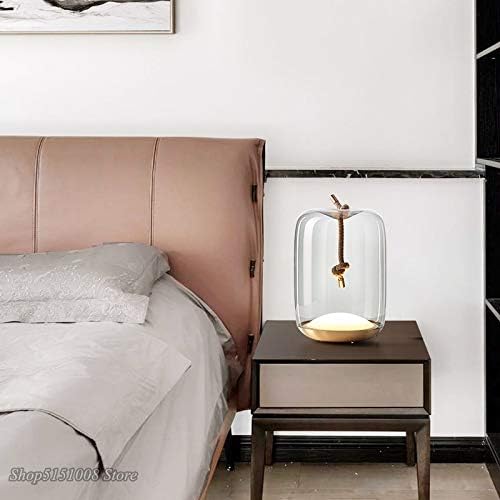 NO-Logo Wajklj Nordik stakleni stolni lampica Dizajner kreveta Bedside Art LED štand svjetla Svjetska spavaća