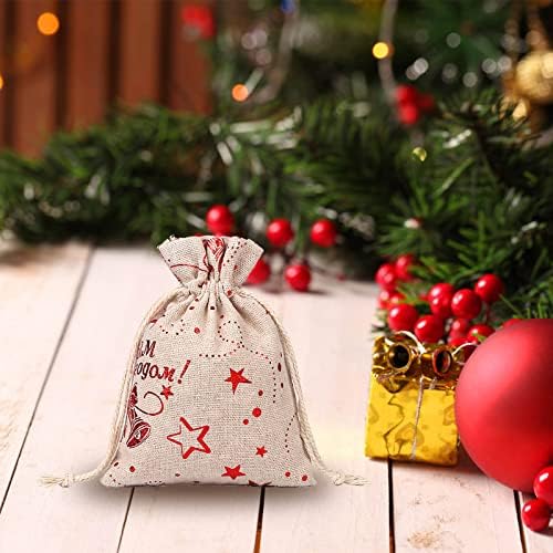 Gularizi posteljina džep božićni bombona za skladištenje pamučne poklone za crtanje vrećica za posteljinu