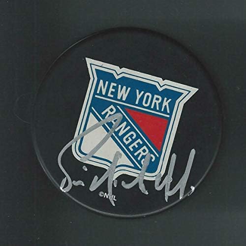 Bernie Nicholls potpisao New York Rangers suvenir Pak-autograme NHL Paks