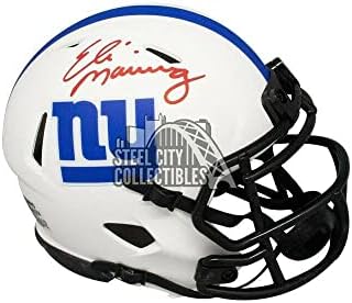 Eli Manning s autogramom giganti Lunar Eclipse Mini kaciga-fanatici - NFL kacige sa autogramom