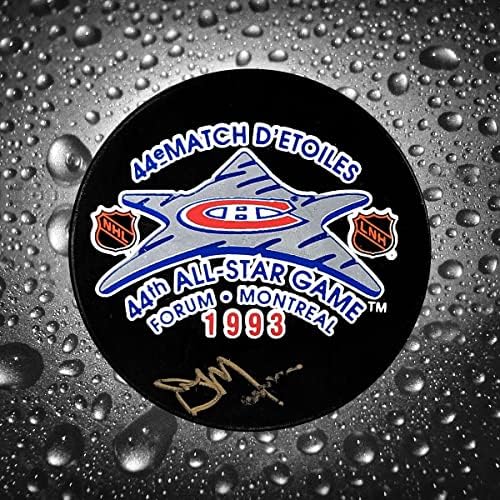 Dave Manson 1993 NHL All-Star Game autographed Puck-Autographed NHL Pucks