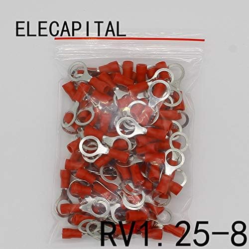 Onvas RV1.25-8 Crvena kružna 22-16 AWG 0.5-1. 5mm2 izolovani prstenasti Terminal konektor kablovska žica