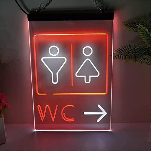 DVTEL WC WC Neon znak LED modeliranje svijetlo svjetlosne slova natpitni akrilni panel Neon Dekorativna