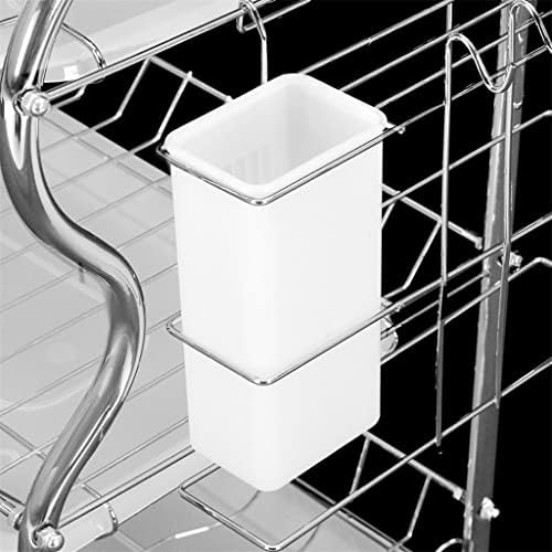 IJWOA nehrđajući čelik 3-sloj kuhinjskog jela za odvodnje za odvod posuđa za pranje posuđa za sušenje stalak