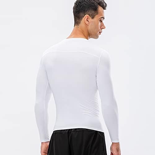 Eargfm muške košulje s dugim rukavima Aktivni trčanje trening bazni sloj elastični sportski vrhovi hladne