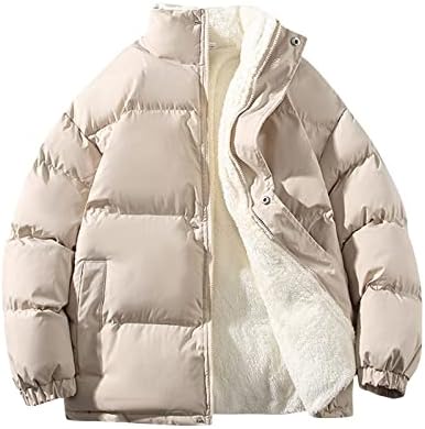 Ymosrh Muška jakna Zimska muško ovratnik plišana jakna Ležerne pamučne kapute modne jakne