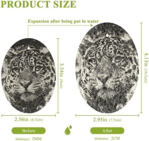 Alaza Vintage Jaguar Leopard Životinja Prirodni spužvi Kuhinjski celulozni spužva za posuđe Perilica kupaonica