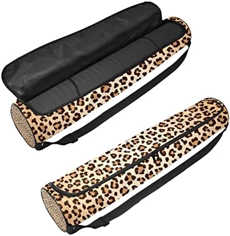 Leopard Paw Prints Yoga Mat torbe sa punim patentnim zatvaračem Yoga Carry Bag za žene i muškarce, Vježba