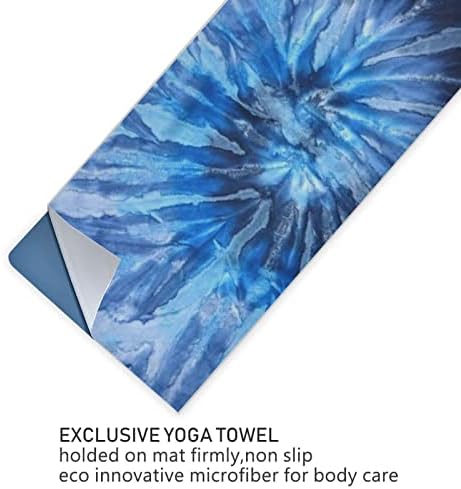 Pokrivač većarskog joge plavo-morski tie-dye-hipster yoga ručnik joga mat ručnik